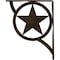 Ekena Millwork Austin Wrought Iron Bracket, (Single center brace), Antiqued Pale Gold 1 1/2"W x 10"D x 12"H BKTM01X10X12SAUAPG - alternate 5